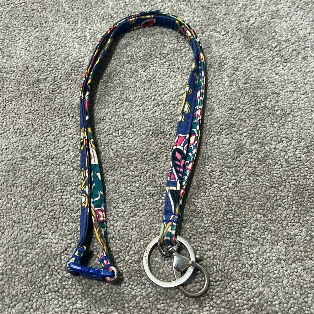Vera Bradley Lanyard Keychain Clip Closure
